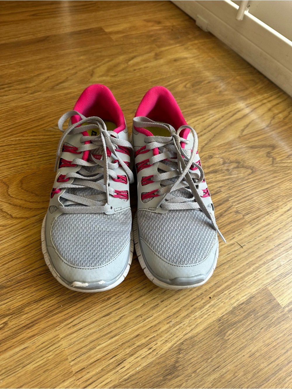 Nike Gray and Pink Women’s Athletic Sneakers
